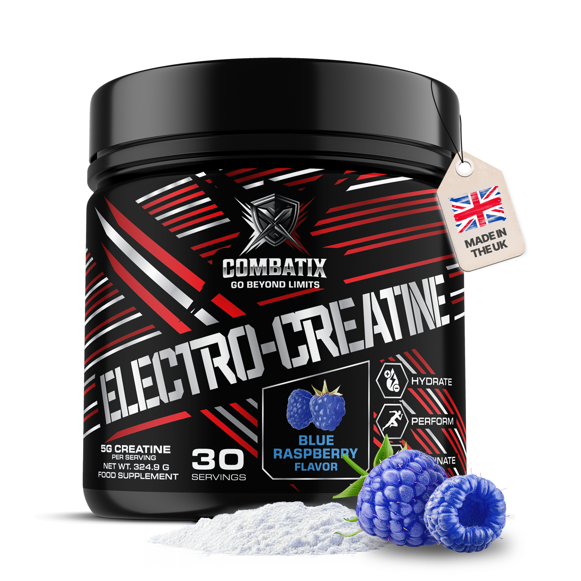 COMBATIX – Electrolyte + Creatine Monohydrate  – Hydration, Recovery & Endurance Support